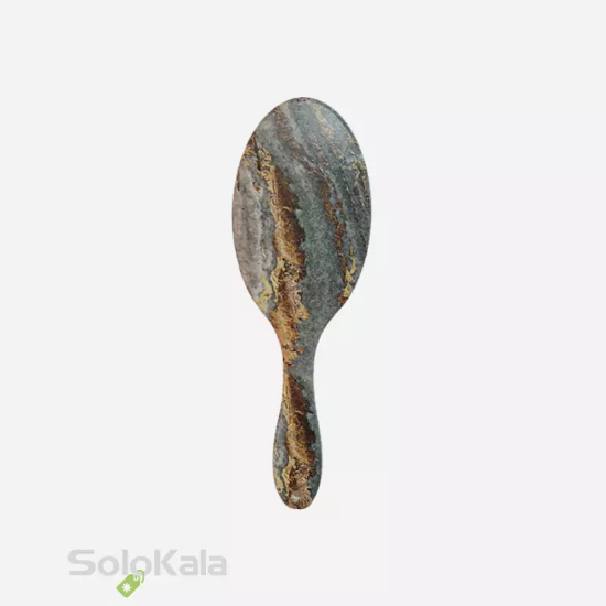 برس مو دسته تخت بیضی طرح سنگ سوزن فلزی گلدن دیاموند - نوک مدادی نمای پشت محصول