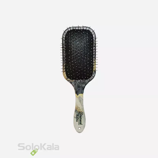 برس مو دسته تخت مستطیلی طرح سنگ سوزن فلزی گلدن دیاموند