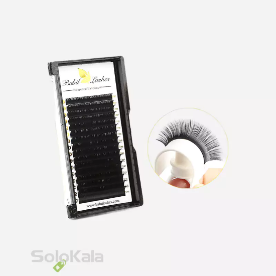 پالت مژه فست فن Babil Lashes سایز 14 میل ضخامت 0.07 فرمژه cc - نمای اول