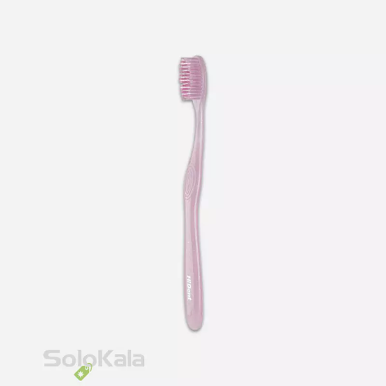 مسواک هایدنت مدل سی سالت قاب دار کد 966 با برس نرم - صورتی