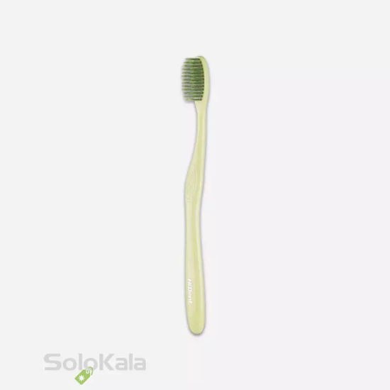 مسواک هایدنت مدل گرین تی قاب دار کد 965 با برس متوسط - زرد