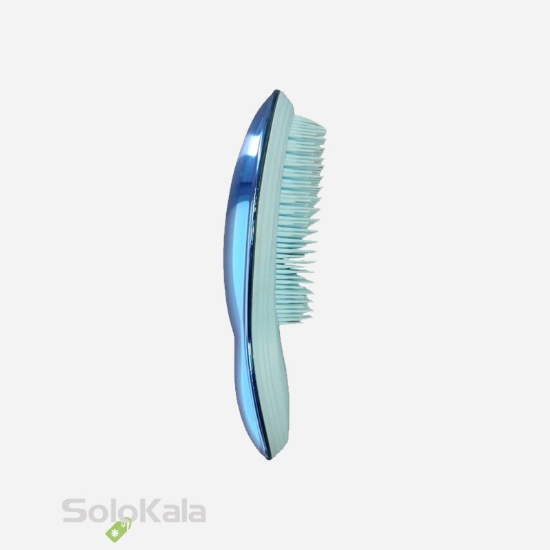 برس مو مدل گره باز کن هولوگرامی گلدن دیاموند - آبی