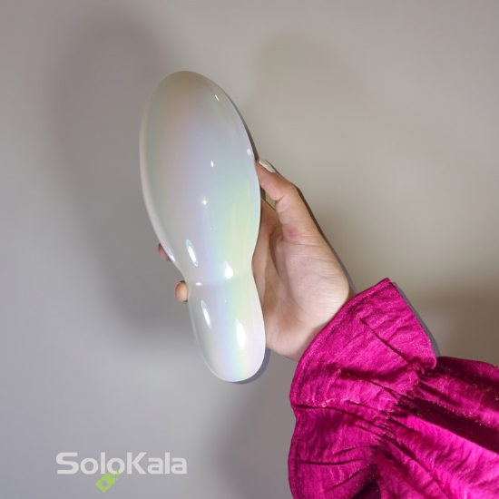 برس مو مدل گره باز کن هولوگرامی گلدن دیاموند -نقره ای