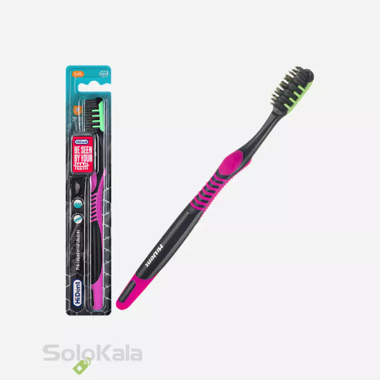 مسواک هایدنت مدل پرو اینتردنتال قاب دار کد 924 با برس نرم - صورتی