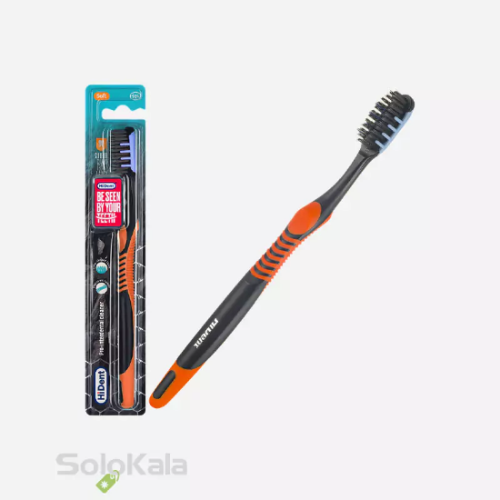 مسواک هایدنت مدل پرو اینتردنتال قاب دار کد 924 با برس نرم - نارنجی