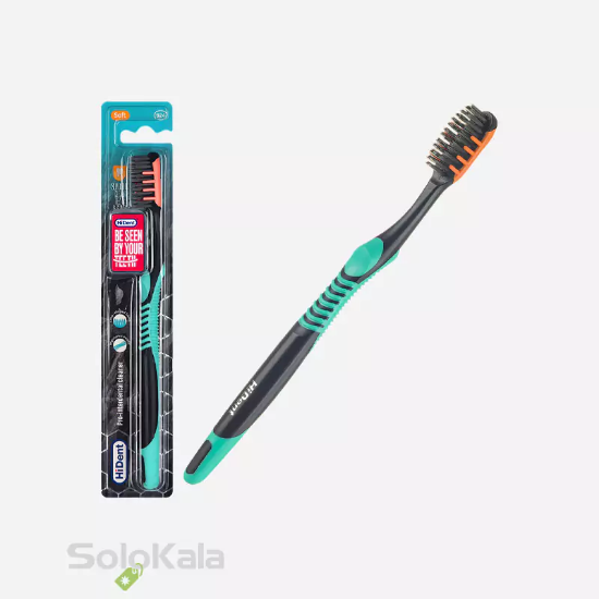 مسواک هایدنت مدل پرو اینتردنتال قاب دار کد 924 با برس نرم - سبز