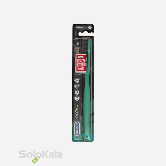 مسواک هایدنت مدل اکو کول قاب دار کد 960 با برس متوسط - سبز