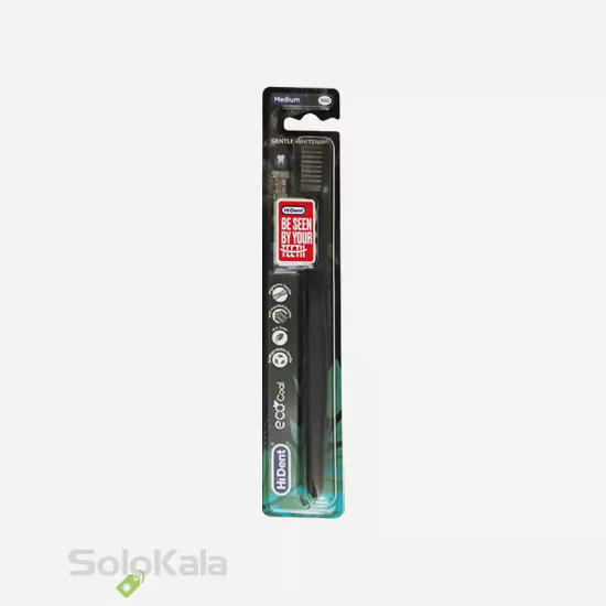 مسواک هایدنت مدل اکو کول قاب دار کد 960 با برس متوسط - مشکی