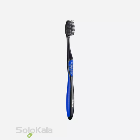 مسواک هایدنت مدل سوپر تیپ ذغالی قاب دار کد 953 با برس متوسط - آبی