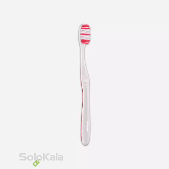مسواک هایدنت مدل افکتیو قاب دار کد 938 با برس نرم - قرمز
