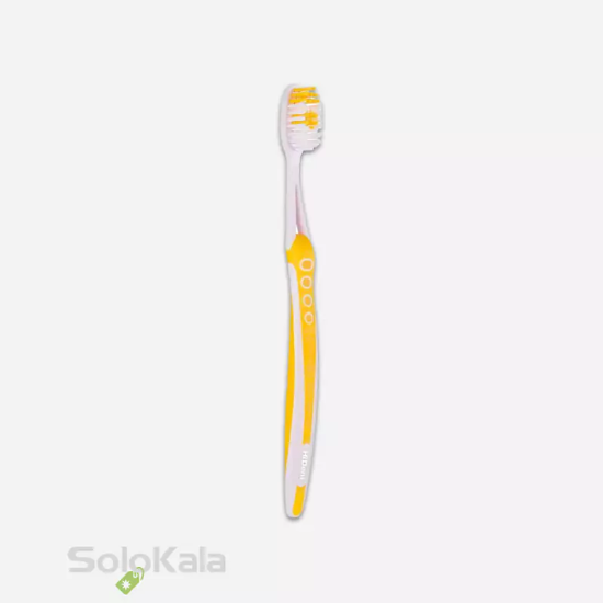 مسواک هایدنت مدل ادونتیج قاب دار کد 900 با برس متوسط - زرد