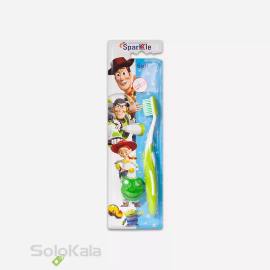 مسواک کودک اسپارکل مدل S14 با برس نرم - سبز