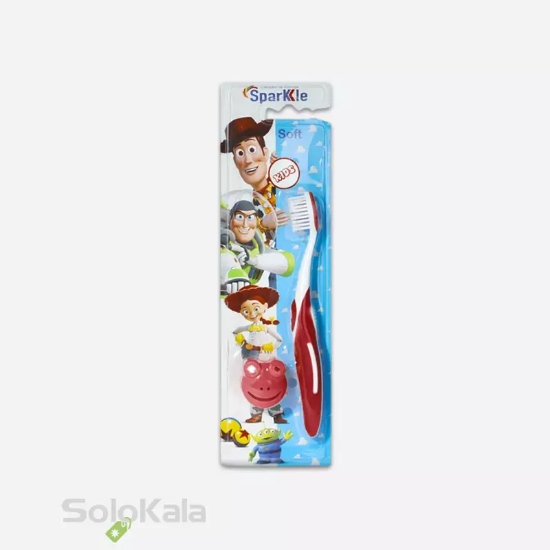 مسواک کودک اسپارکل مدل S14 با برس نرم - قرمز