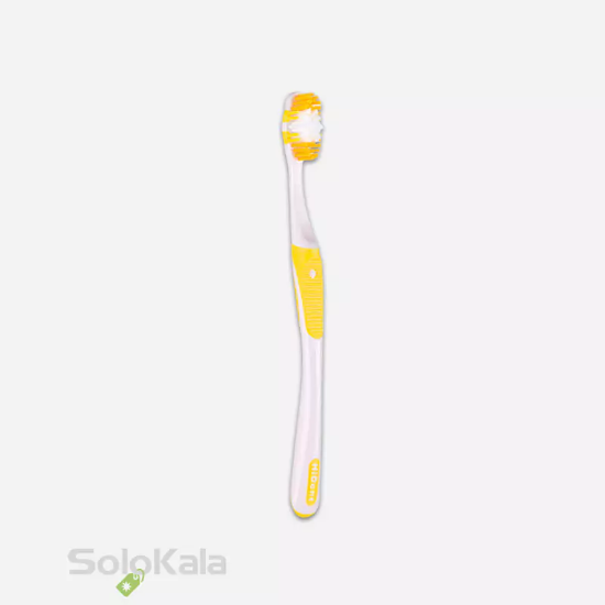 مسواک هایدنت مدل مارشال قاب دار کد 928 با برس متوسط - زرد