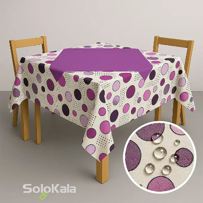 رومیزی آشپزخانه 2 تکه اوزکندیم سایز مربع مدل oz11103