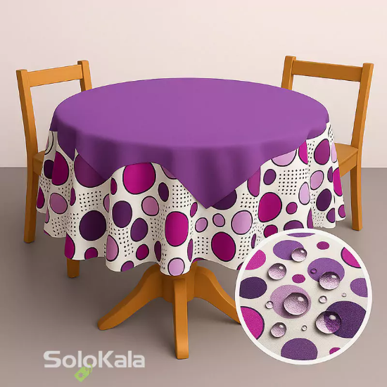 رومیزی آشپزخانه 2 تکه اوزکندیم سایز گرد مدل oz13103 - طراحی هوش مصنوعی