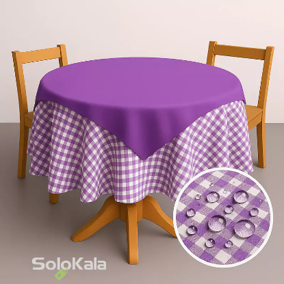 رومیزی آشپزخانه 2 تکه اوزکندیم سایز گرد مدل oz13602 - طراحی هوش مصنوعی