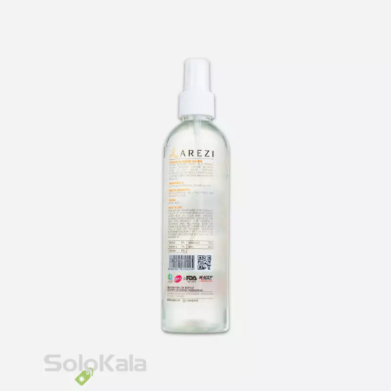 تونر پاک کننده صورت عارضی مدل بهار نارنج مناسب پوست‌های چرب و جوشدار - نمای پشت محصول