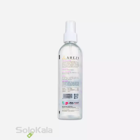 تونر پاک کننده صورت عارضی مدل اسطوخودوس مناسب پوست‌های نرمال و مختلط - نمای پشت محصول