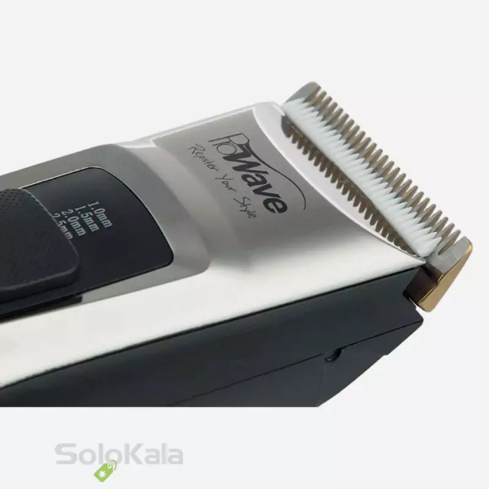 ماشین اصلاح حرفه ای پروویو مدل PW-1114 - نمای نزدیک تیغه ها