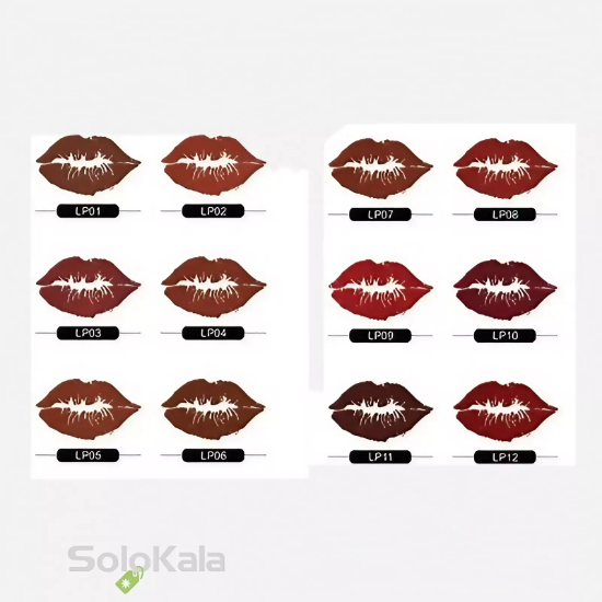 تست رنگ رژ لب مدادی ایفسن