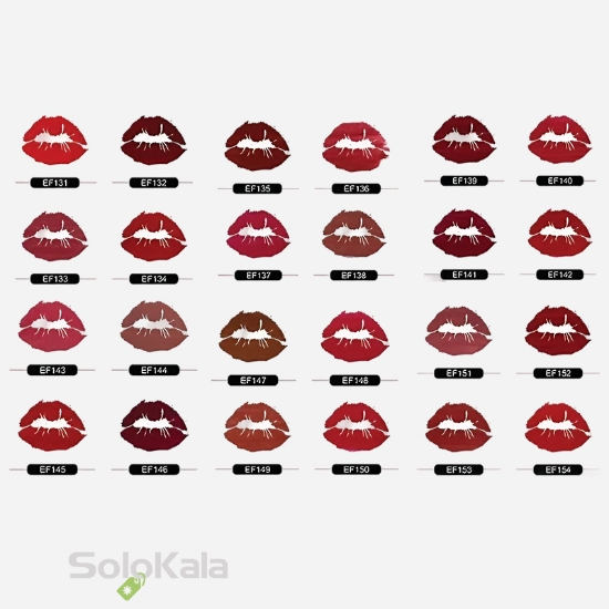 تست رنگ رژ لب مایع ایفسن