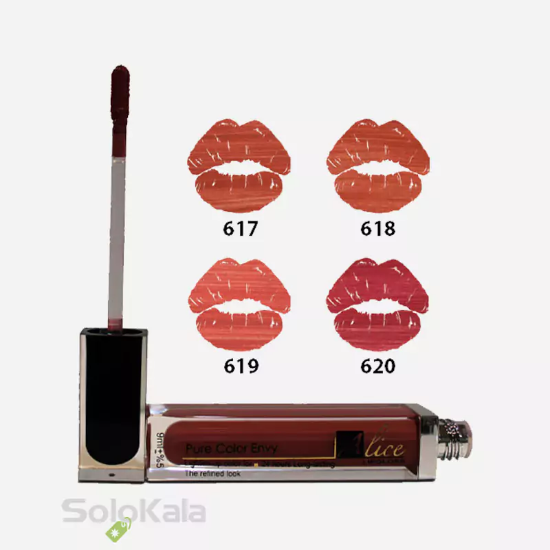 رژ لب مایع مات آلیس شماره 619 - تست رنگ