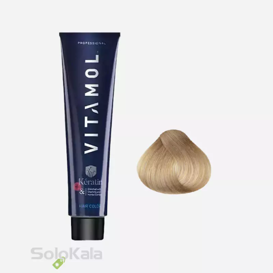 رنگ مو بلوند شکلاتی طلائی خیلی روشن شماره 9.85 ویتامول