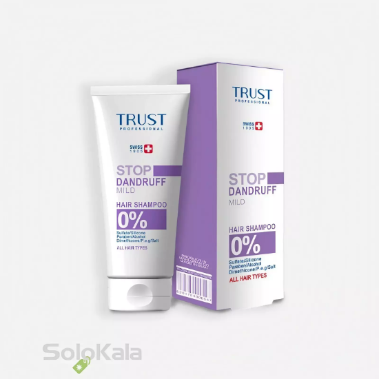 شامپو تخصصی ضد شوره ملایم تراست مناسب موهای خشک و نرمال