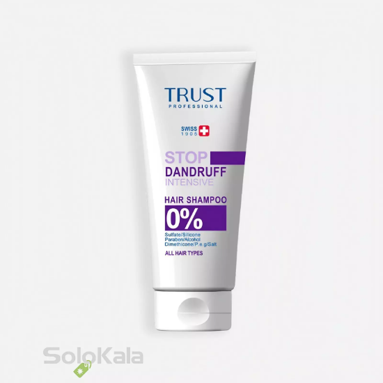 شامپو تخصصی ضد شوره مقاوم تراست مناسب موهای چرپ-نمای جلو محصول