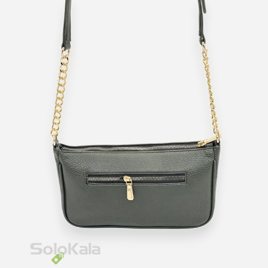 کیف زنانه قایقی فلوتر سبز طرح COACH