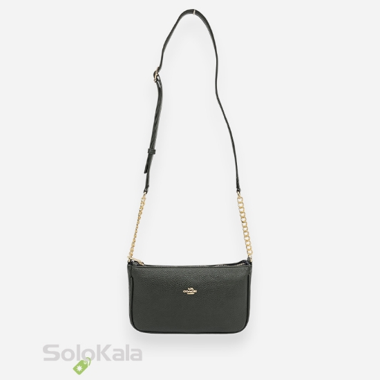 کیف زنانه قایقی فلوتر سبز طرح COACH